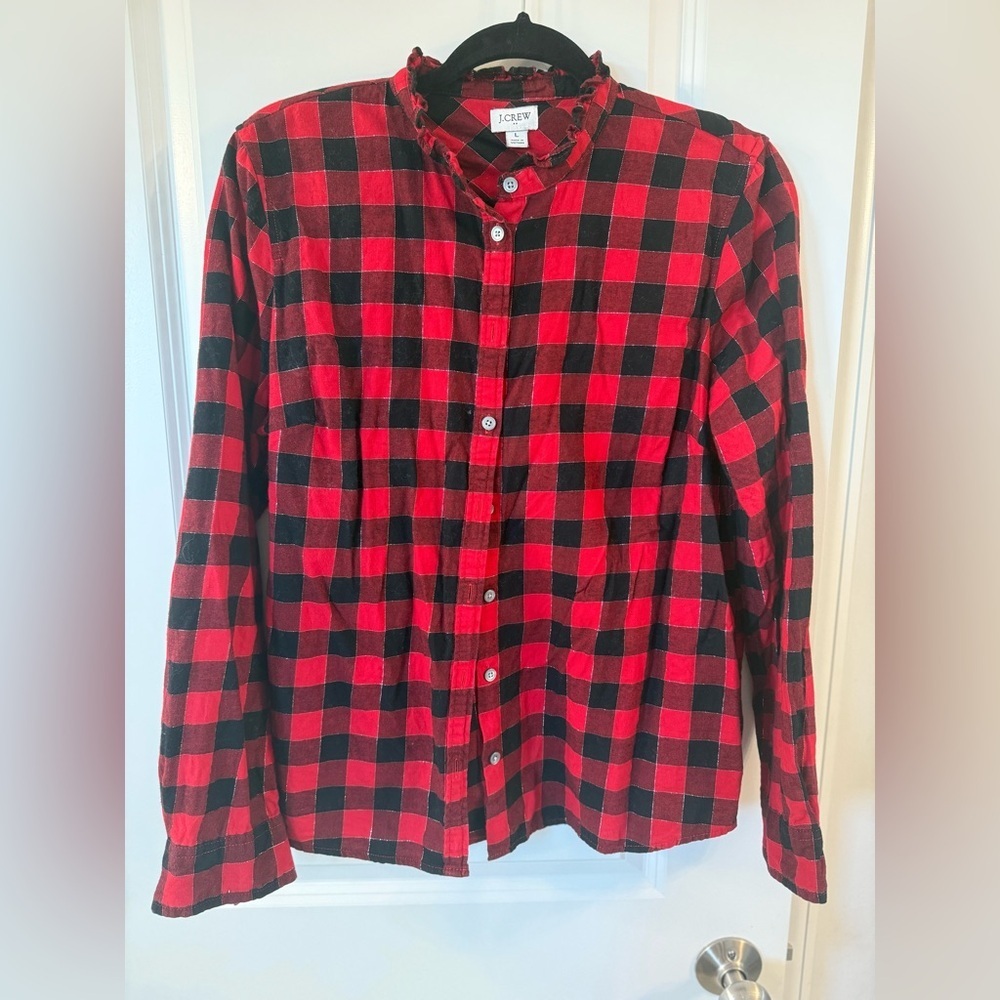 J. Crew women’s flannel - Picture 1 of 8